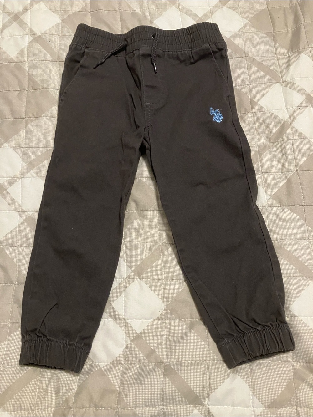 U.S. Polo Assn. Black Sweatpants with Blue Logo